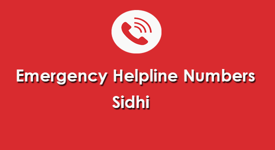 helpline-number-sidhi